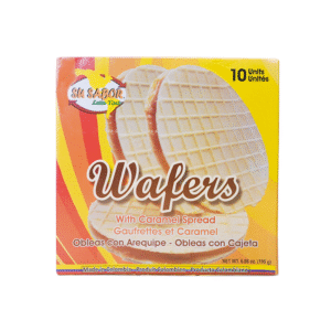 Obleas Con Arequipe Su Sabor x 10 / 6.53oz | Caj. 24 UND.