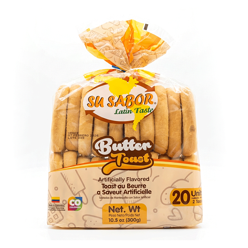 TOSTADA MANTEQUILLA SU SABOR X 10.5OZ | CAJ. 11 UND.