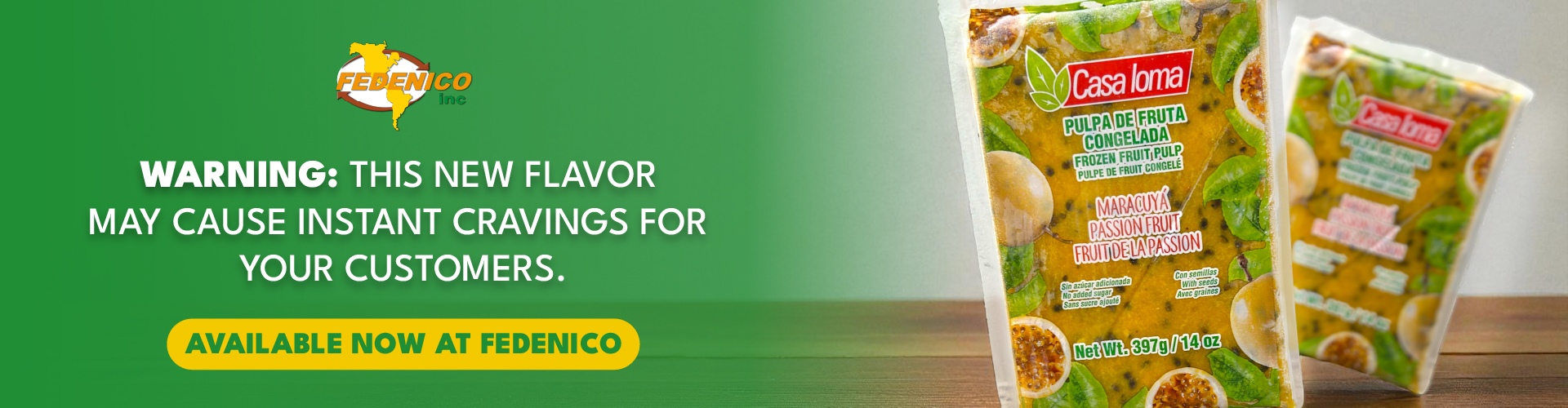 Maracuya congelada casa loma fedenico