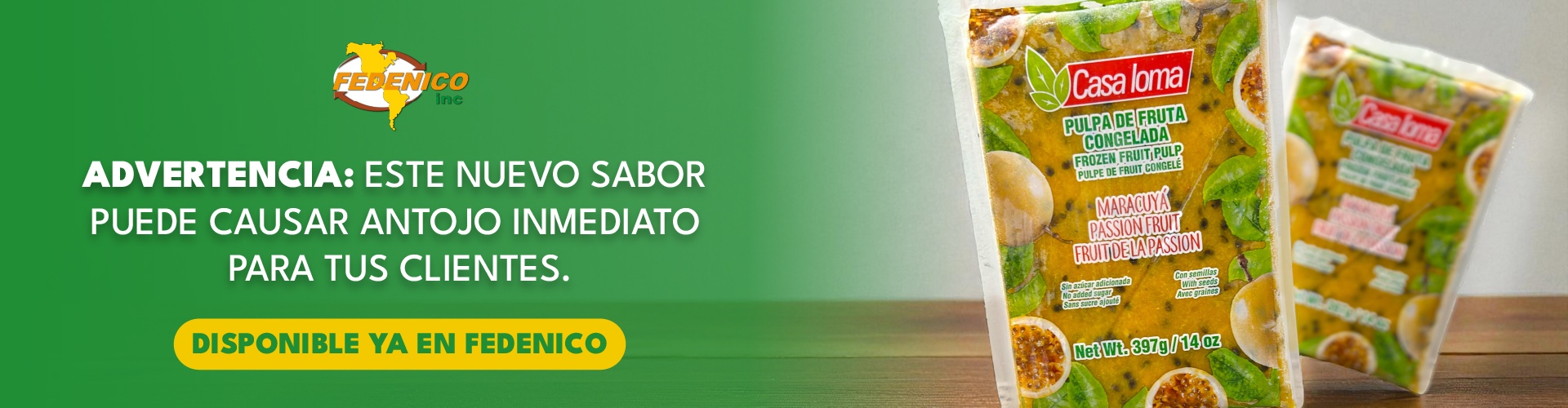 Maracuya congelada casa loma