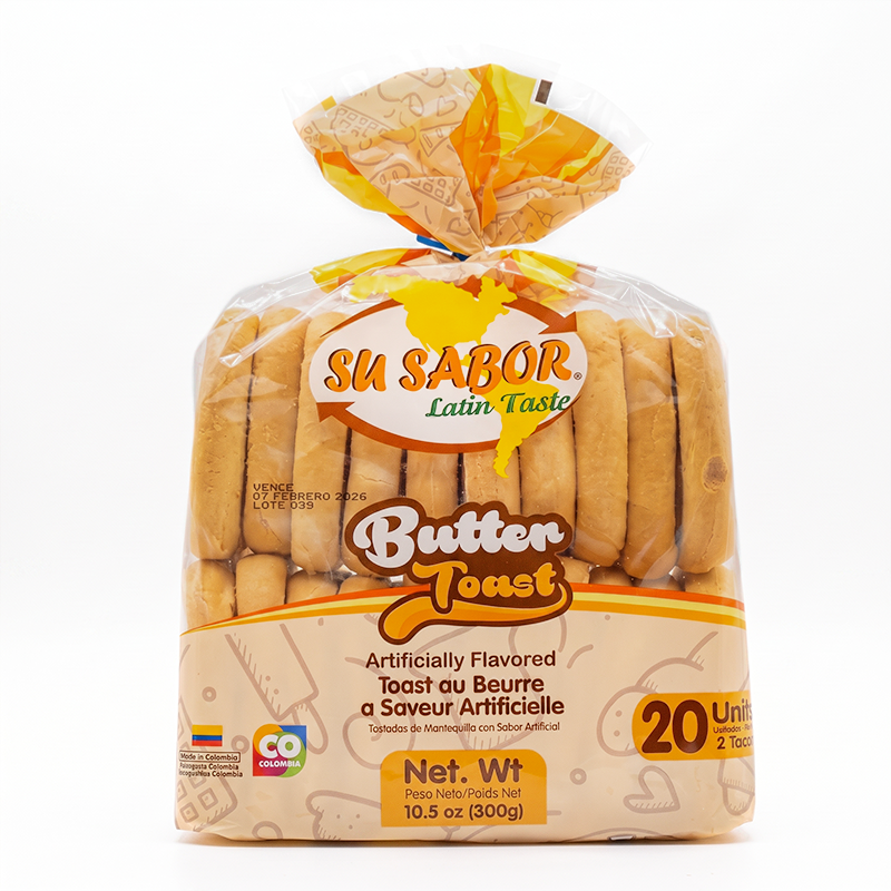 Tostada Mantequilla Su Sabor x 10.5oz | Caj. 11 UND.