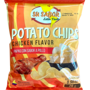 Papas De Pollo Su Sabor X 28gr Display X 6 I Caja. 4 Und. 
