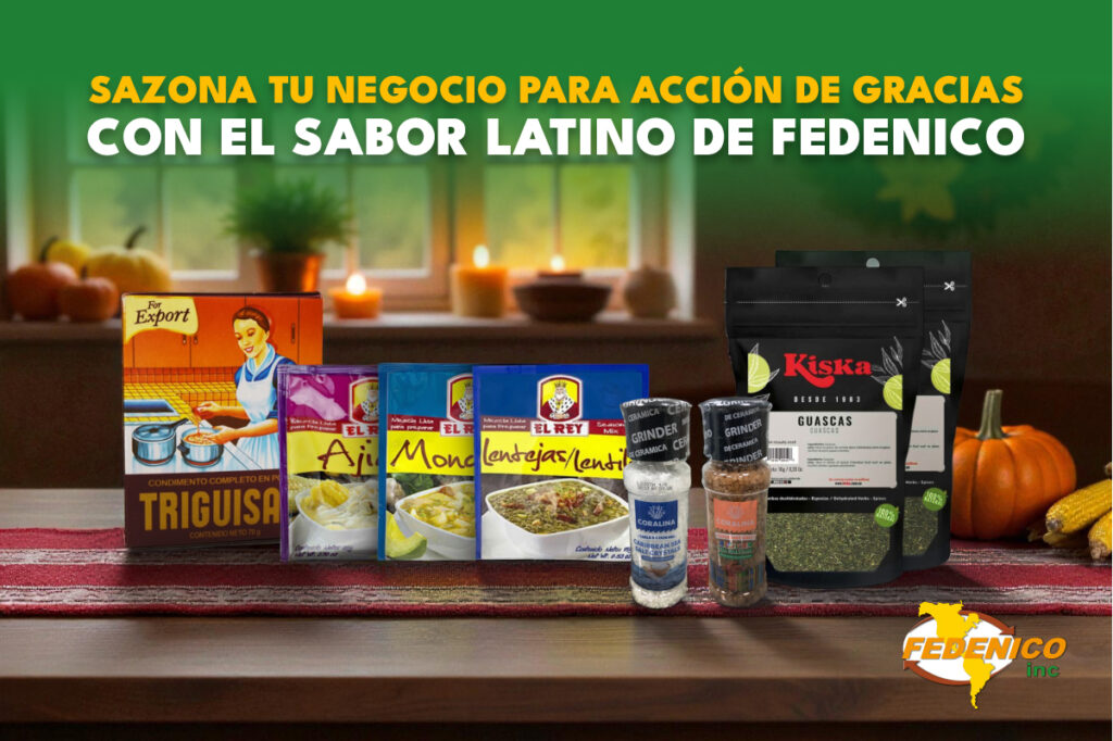 Sazona tu negocio para Acción de Gracias con Fedenico
