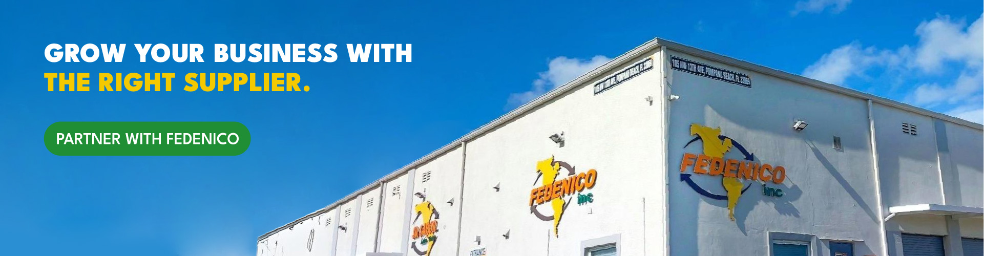 Grow your business with the right supplier fedenico