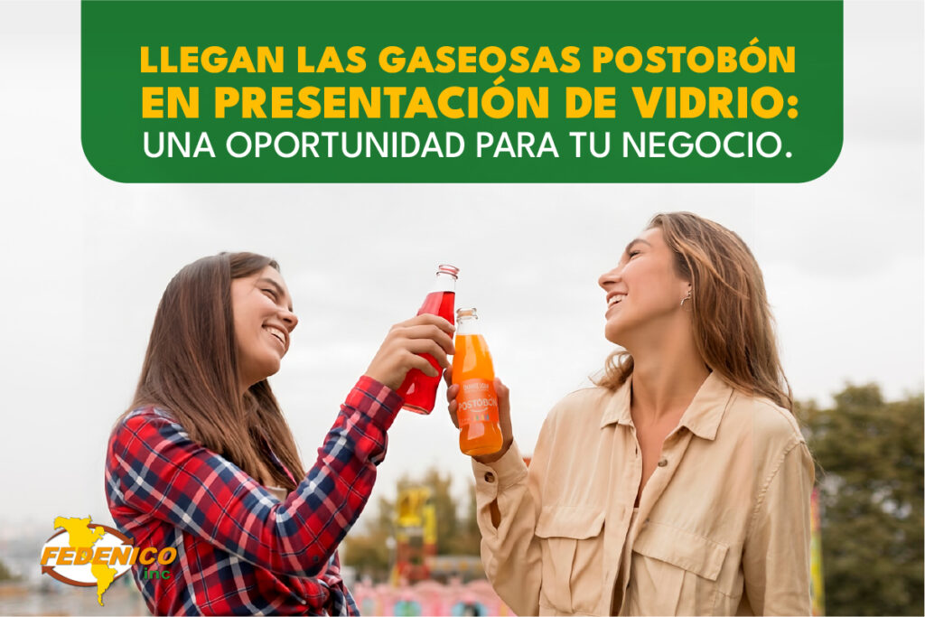 Gaseosas Postobón en vidrio al por mayor | Nuevas presentaciones en Fedenico