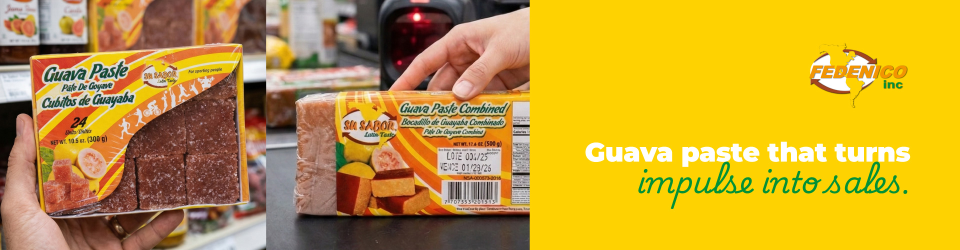 Guava paste su sabor fedenico