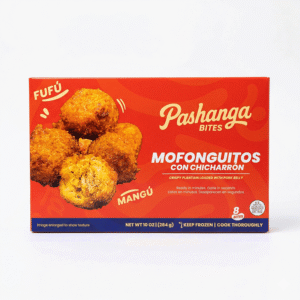 MOFONGUITOS CHICHARRÓN / PLANTAIN LOADED PORK BELLY PASHANGA 10OZ CAJA X 12