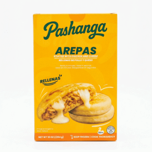 AREPA RELLENA POLLO QUESO / STUFFED CHICKEN CHEESE PASHANGA 10Z CAJA X 12