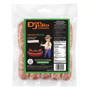 DON JULIO CHORIZO COCKTELERO SANTARROSANO / SANTARROSANO PORK SAUSAGE 10.6 OZ