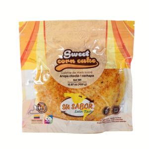 SU SABOR AREPA DE MAÍZ BLANCO / WHITE CORN CAKE X 5 /14.5OZ CAJA X 24
